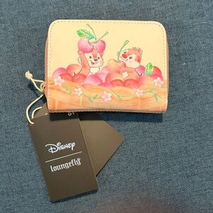 Loungefly Pink and White Checkered Wallet